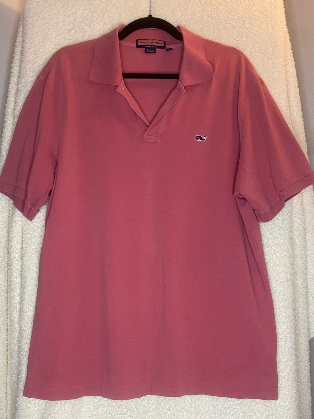 Vineyard Vines Men's Polo in Rose